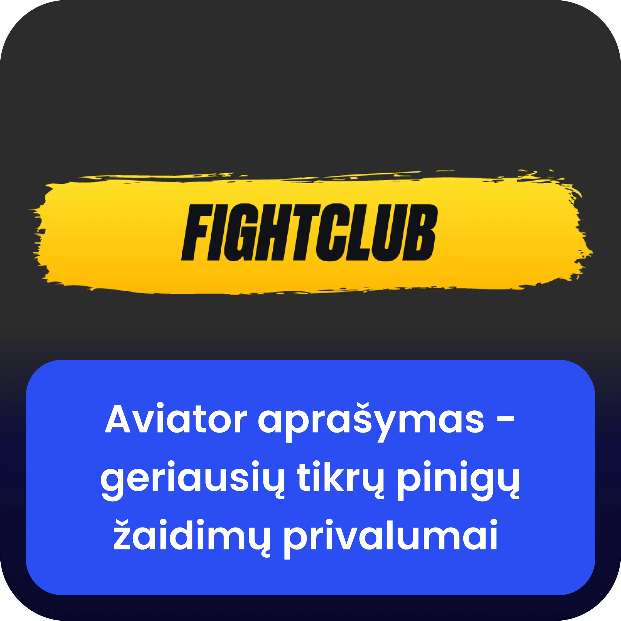 fight club aviator apibūdinimas